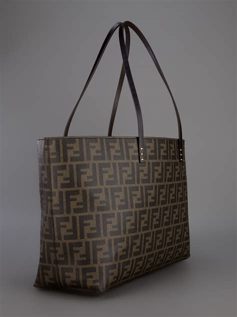 vintage fendi monogram|fendi monogram shopper tote.